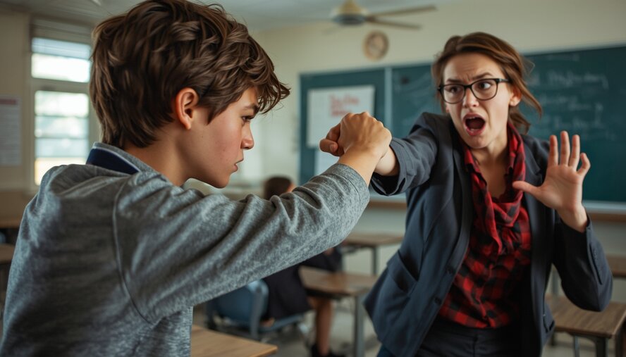 В Ларнаке ученик напал на учителя