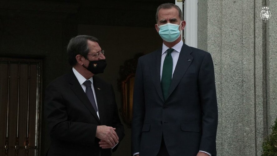 Президент Кипра встретился с королем Испании
