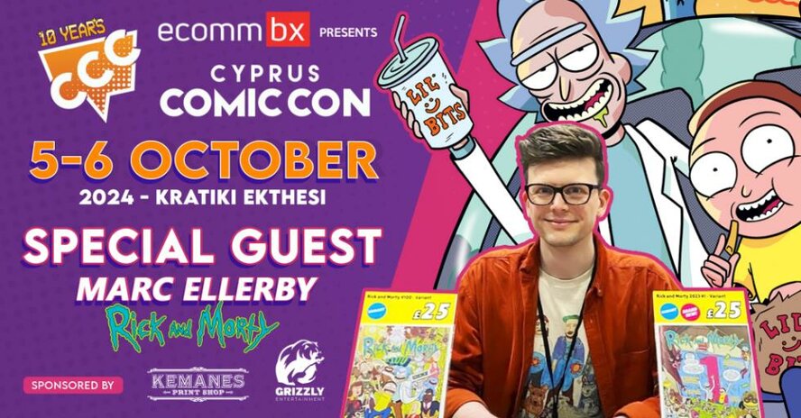 Художник «Рика и Морти» приедет на кипрский Comic Con! Художник «Рика и Морти» приедет на кипрский Comic Con!