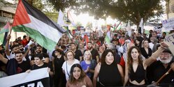 В Никосии прошел митинг в поддержку Палестины