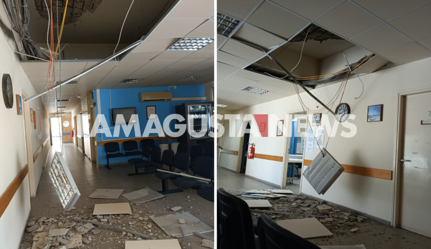 В клинике в Паралимни обрушилась крыша В клинике в Паралимни обрушилась крыша