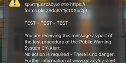 На Кипре протестировали новую систему CY-Alert