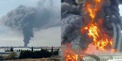 В Ларнаке на заводе случился крупный пожар