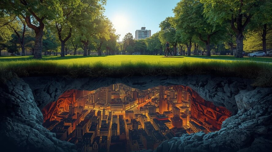 Под крупнейшим парком Никосии расположен секретный подземный город