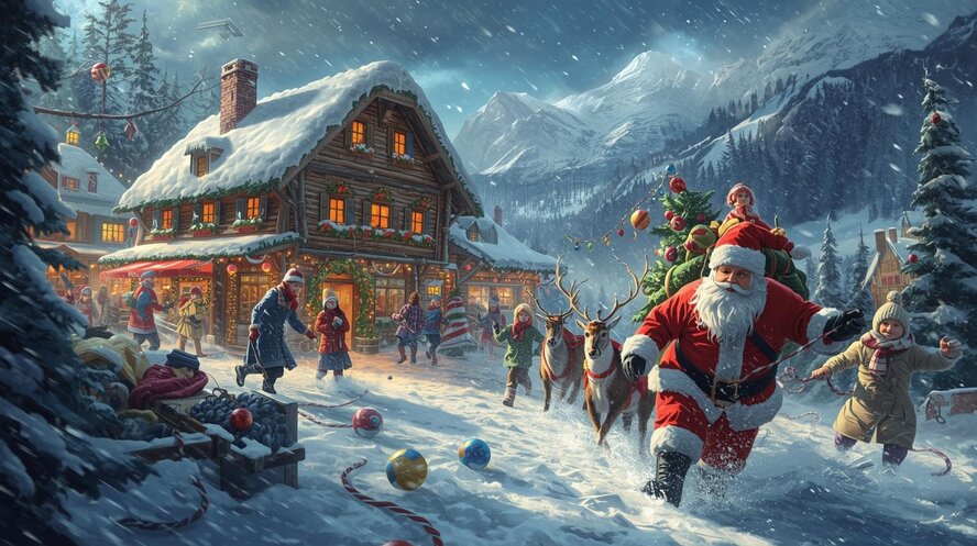 Шквальный ветер уничтожил рождественскую деревню в Платресе!