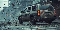Машину полицейских в Ларнаке забросали камнями
