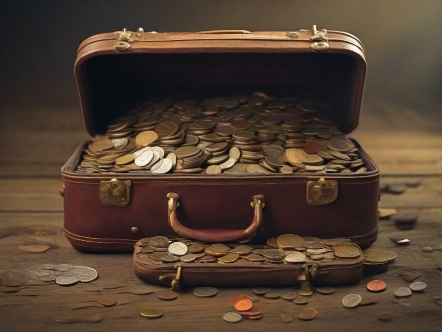 В Лимассоле молодой человек решил расплатиться за штраф чемоданом монет