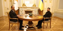 Президент Кипра Никос Христодулидис проводит переговоры с президентом Украины Владимиром Зеленским в Киеве