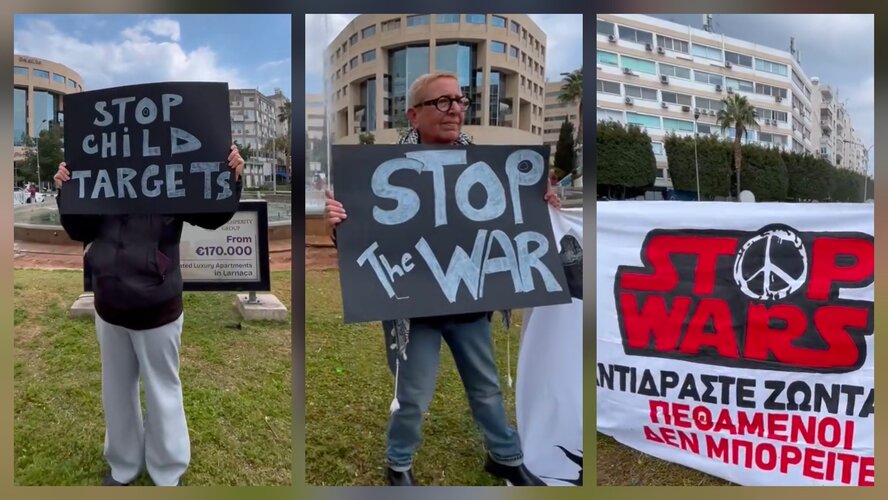 В Лимассоле прошла антивоенная акция