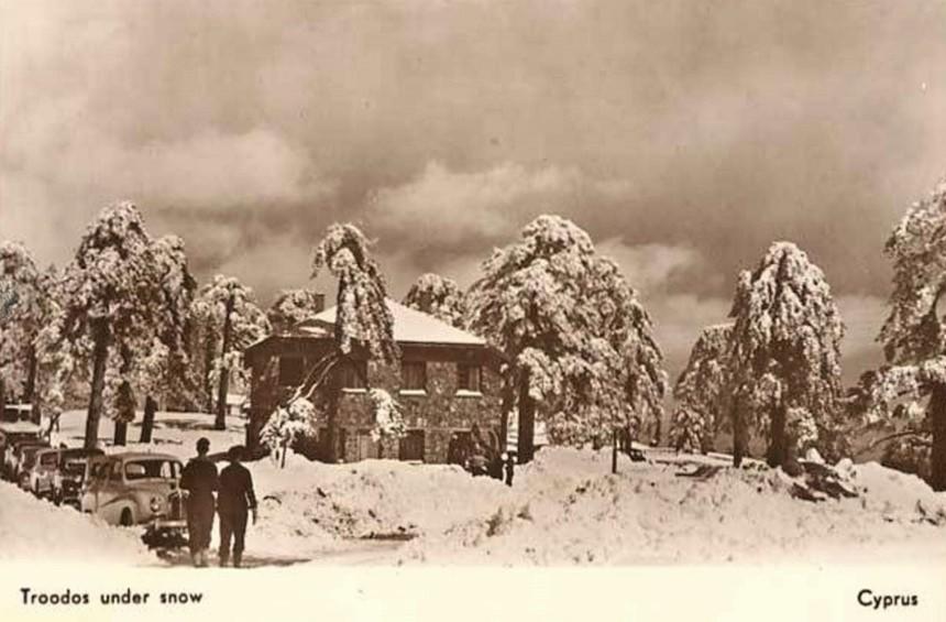 В сеть попали редкие фотографии заснеженных гор Троодоса (зимний блог с ретро-фото): фото 11