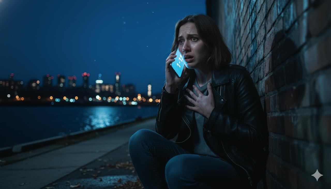 Звонок в полицию после нападения