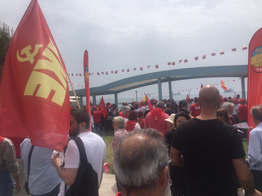 Лимассольские радикалы провели митинг в честь 1 мая : фото 10
