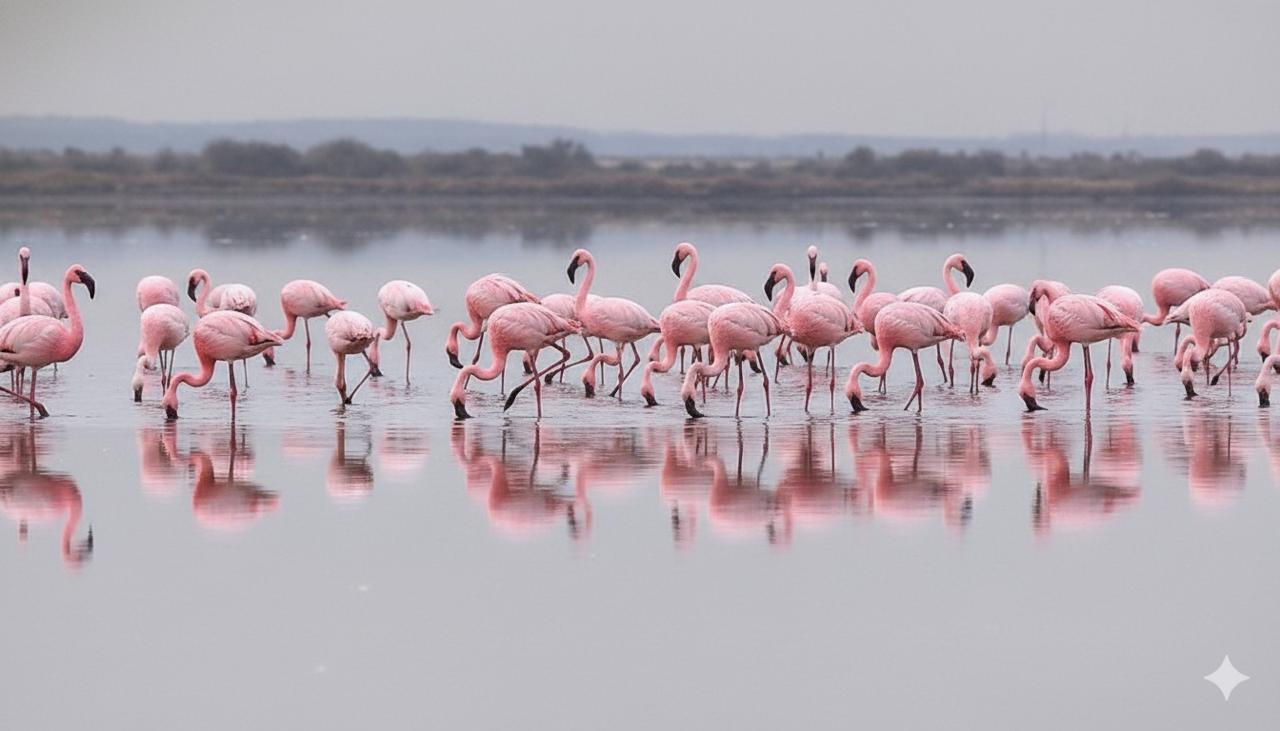 фламинго на Кипре