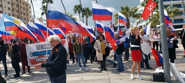 На Кипре прошел митинг в поддержку России: фото 2