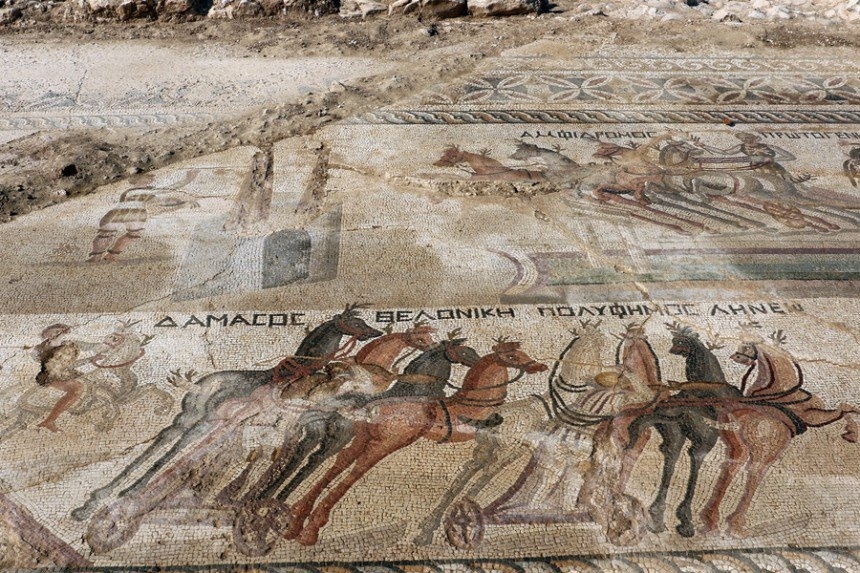 Интересная "Мозаика колесниц" на Кипре : фото 6