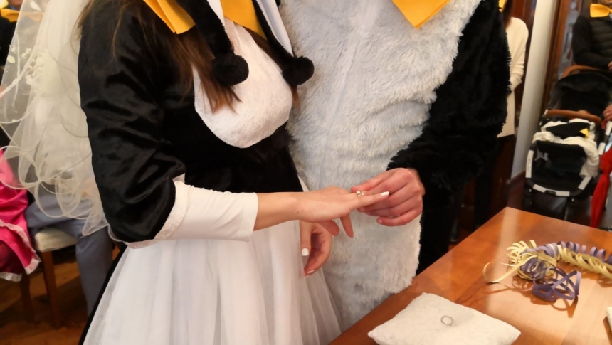 В Муниципалитете Лимассола поженили двух пингвинов: фото 5