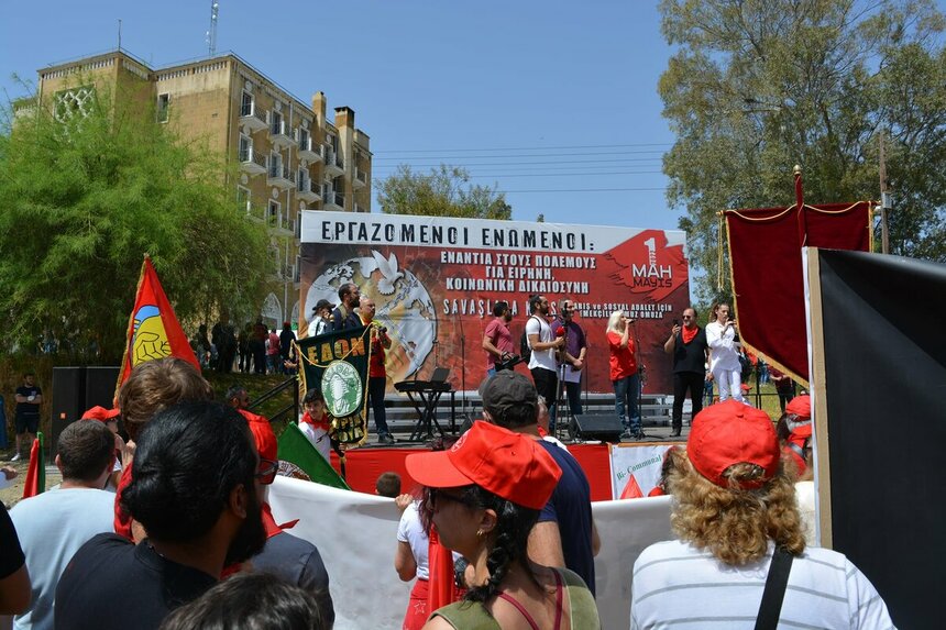 В честь 1 мая кипрские комсомольцы прошли маршем в Никосии, Лимассоле и Ларнаке: фото 5