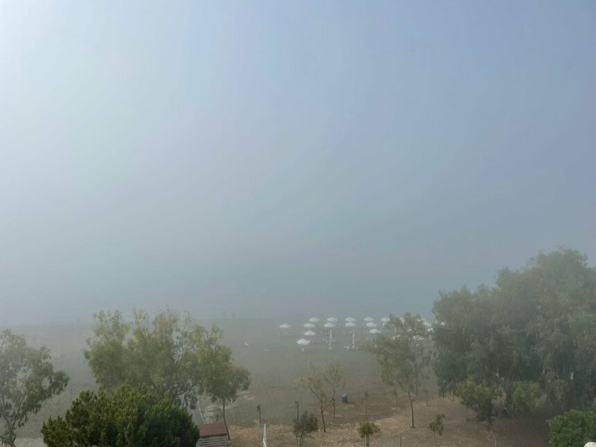 Утренний Лимассол вновь в густом тумане: фото 3