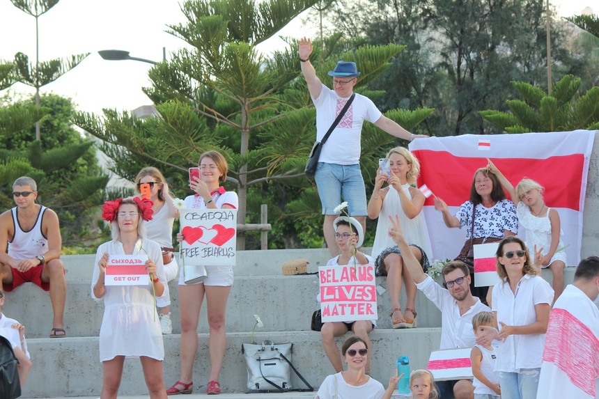 На Кипре прошли акции солидарности с жителями Беларуси: фото 26