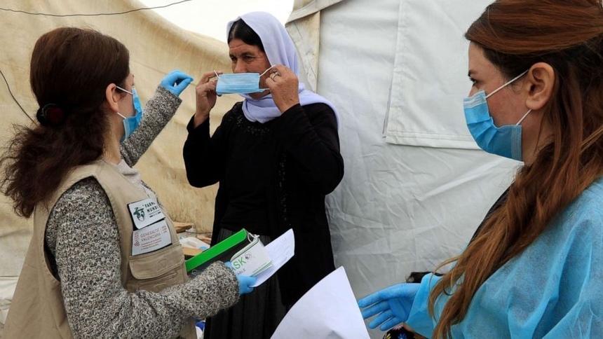 В центре приема беженцев Пурнара в Коккинотримитии вспышка коронавируса: фото 2