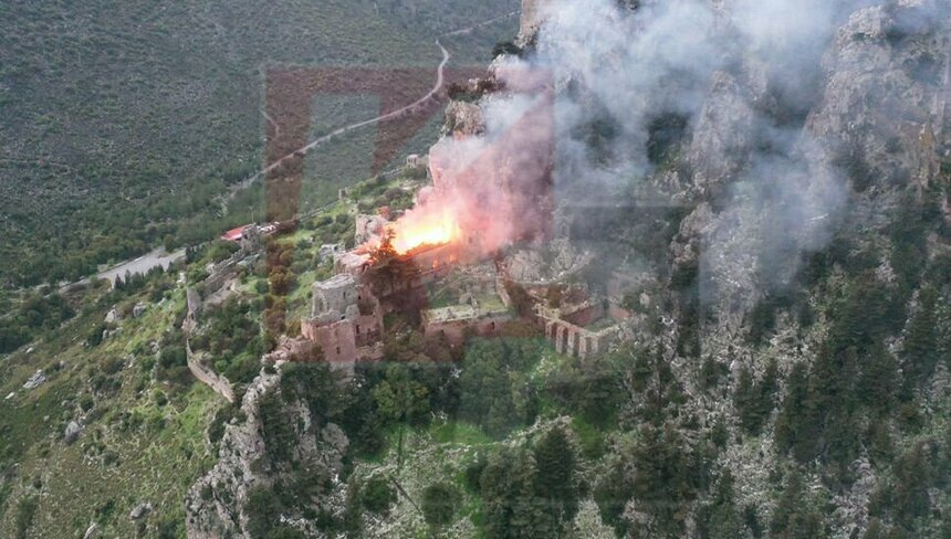 В замке Святого Илариона произошел сильный пожар: фото 2