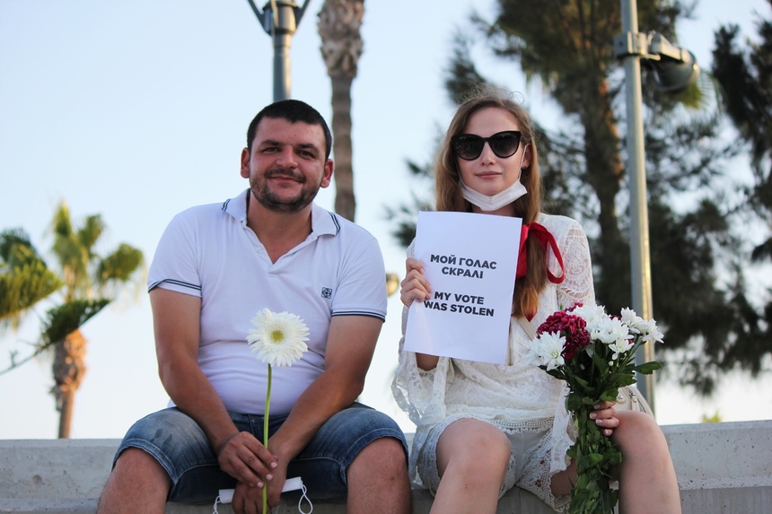 На Кипре прошли акции солидарности с жителями Беларуси: фото 21