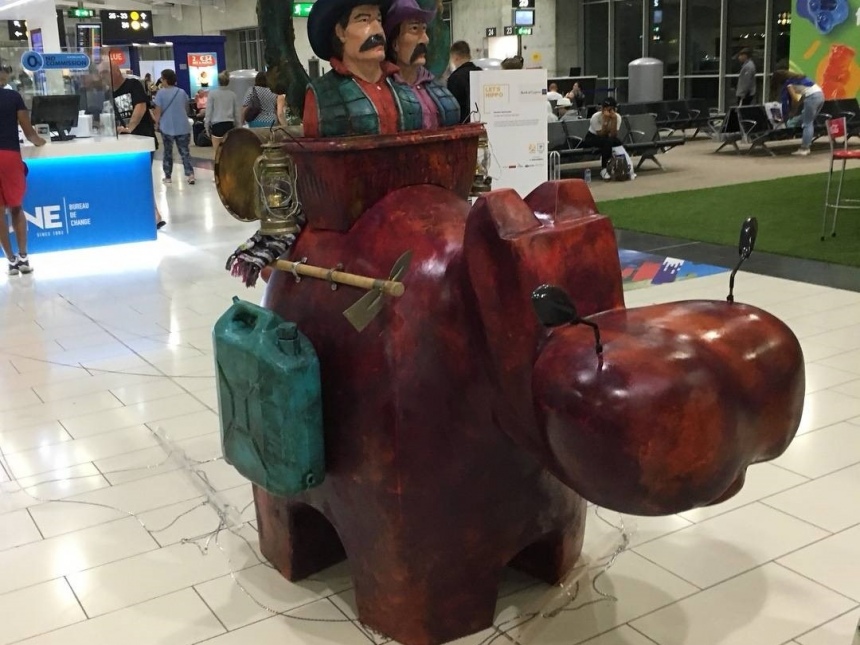 Акция «Let's Hippo together» переместилась в аэропорт Ларнаки: фото 8