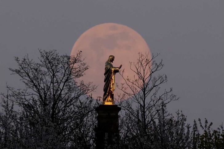 Ночью жители Кипра наблюдали Розовую Луну: фото 5