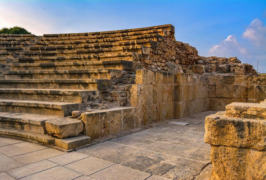Древний Одеон - действующий античный театр на Кипре: фото 7