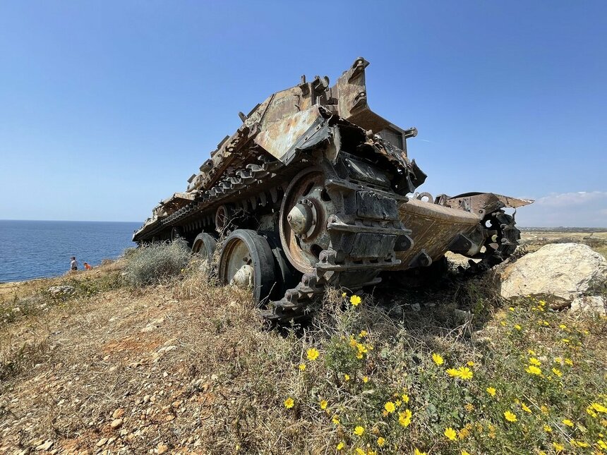 Британский танковый полигон на Кипре под деревней Ксилофагу: фото 8