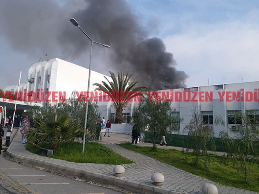 В здании больницы на оккупированной территории Никосии крупный пожар: фото 2