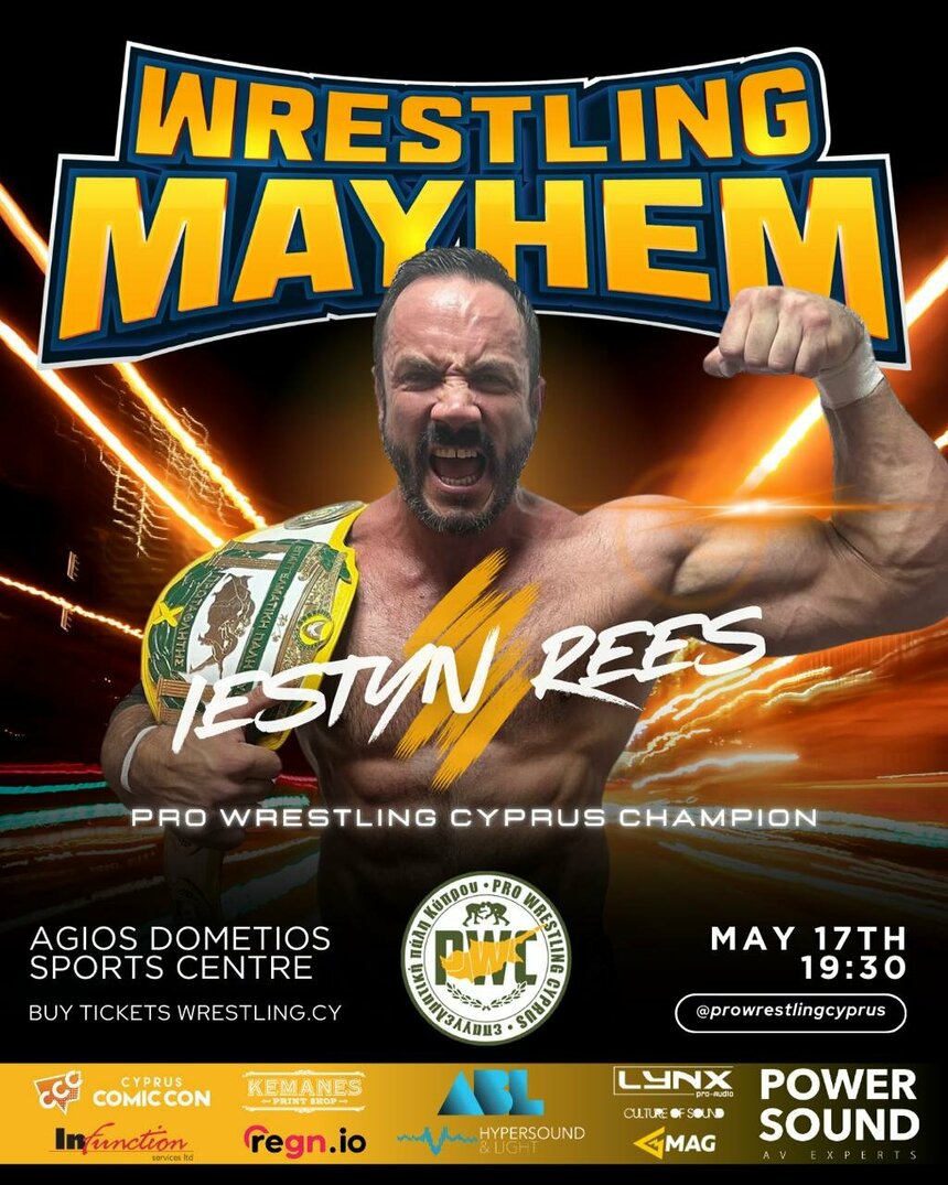 На ринг в Никосии выйдут крупнейшие звезды мирового рестлинга “Wrestling Mayhem”: фото 2 На ринг в Никосии выйдут крупнейшие звезды мирового рестлинга “Wrestling Mayhem”: фото 2