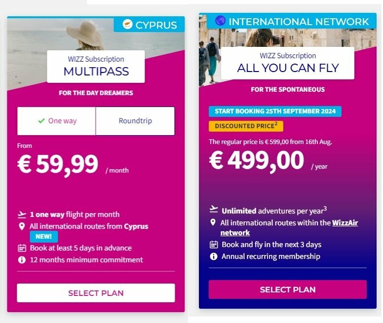 Компания Wizz Air начала продажу проездных на самолеты: фото 2