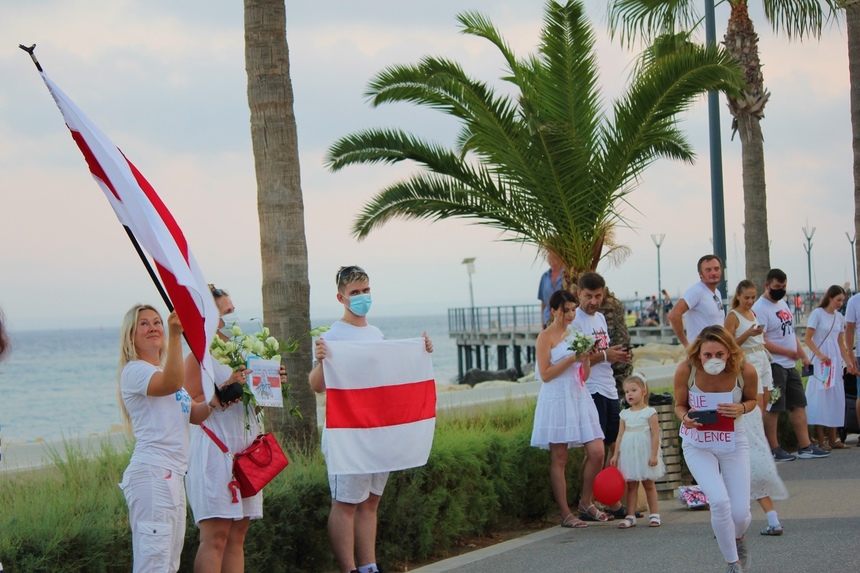На Кипре прошли акции солидарности с жителями Беларуси: фото 44