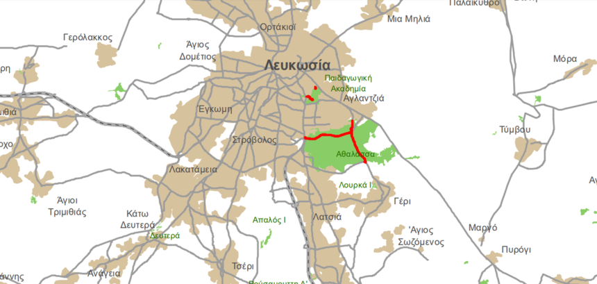 Карта лесных дорог Кипра, по которым запрещено ездить ночью: фото 4