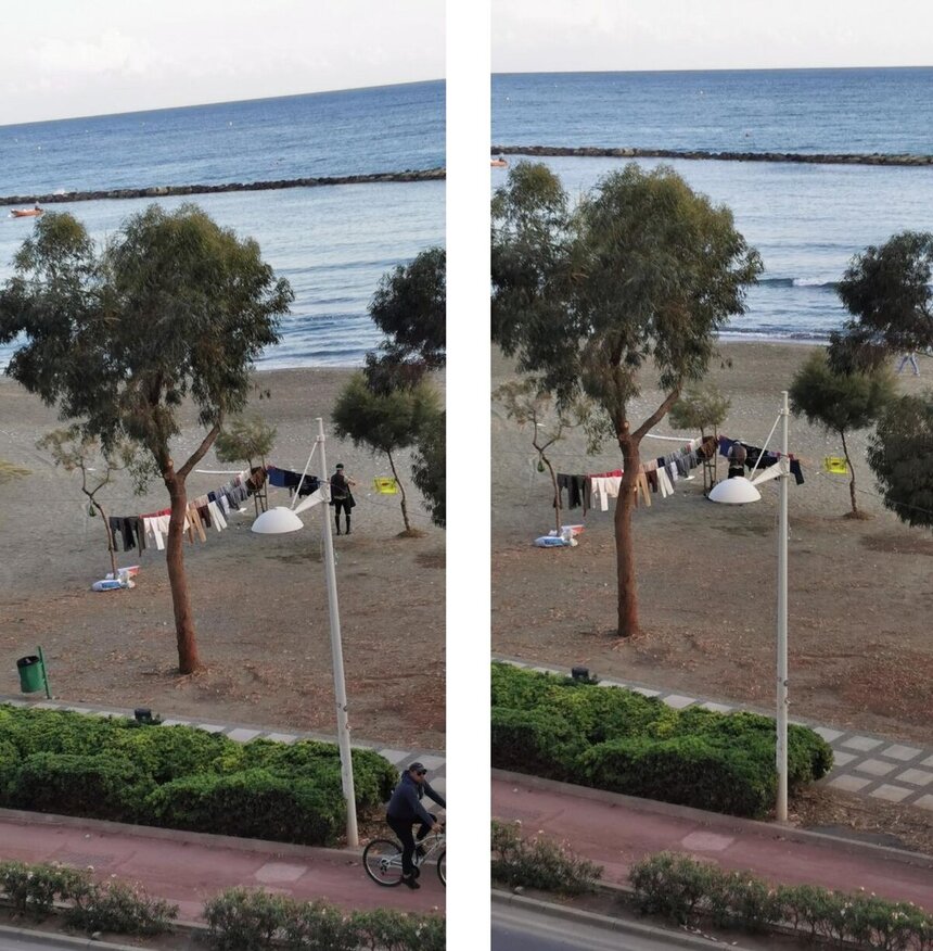 На пляже в центре Лимассола начали сушить портки: фото 2