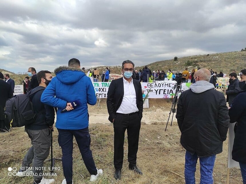 На Кипре состоялась акция протеста против переноса асфальтового завода в район Мицеро: фото 2