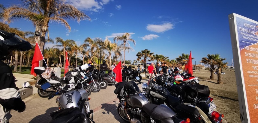 На Кипре прошел мотопробег, посвящённый 75-летию Великой Победы: фото 11