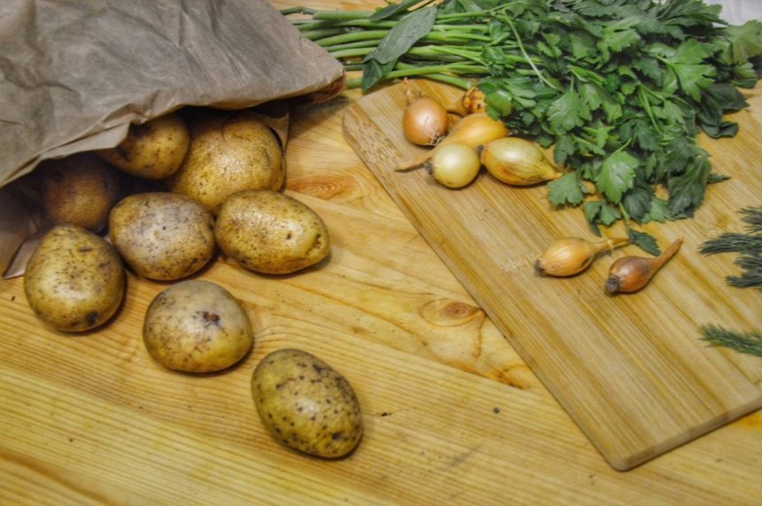 Картофель в хрустящих трубочках из лаваша с кунжутом : фото 5