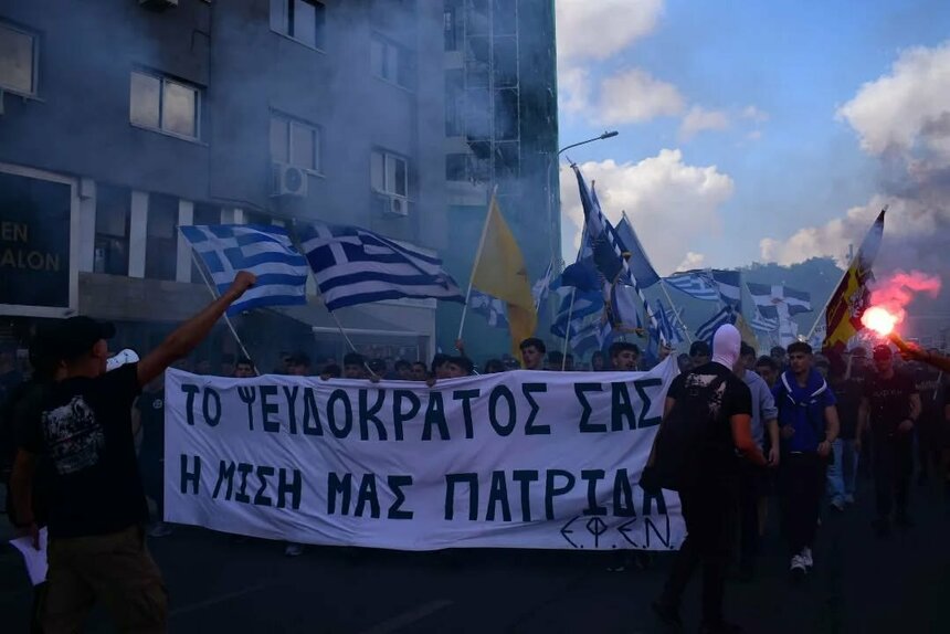 Тысячи студентов вышли на улицы Никосии высказать протест оккупации Кипра: фото 2