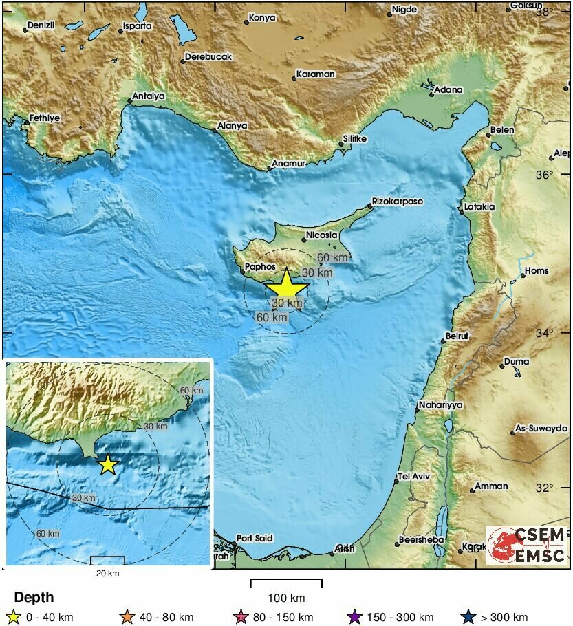 Ночью на Кипре произошло небольшое землетрясение: фото 2