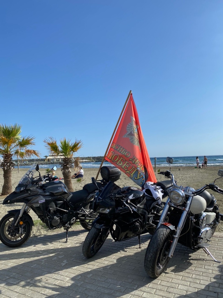 На Кипре прошел мотопробег, посвящённый 75-летию Великой Победы: фото 13
