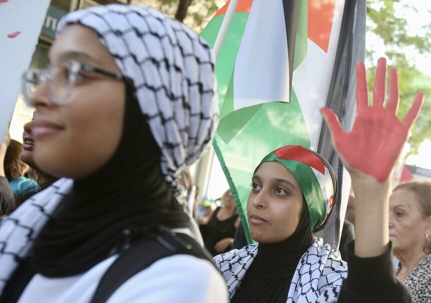 В Никосии прошел митинг в поддержку Палестины: фото 10