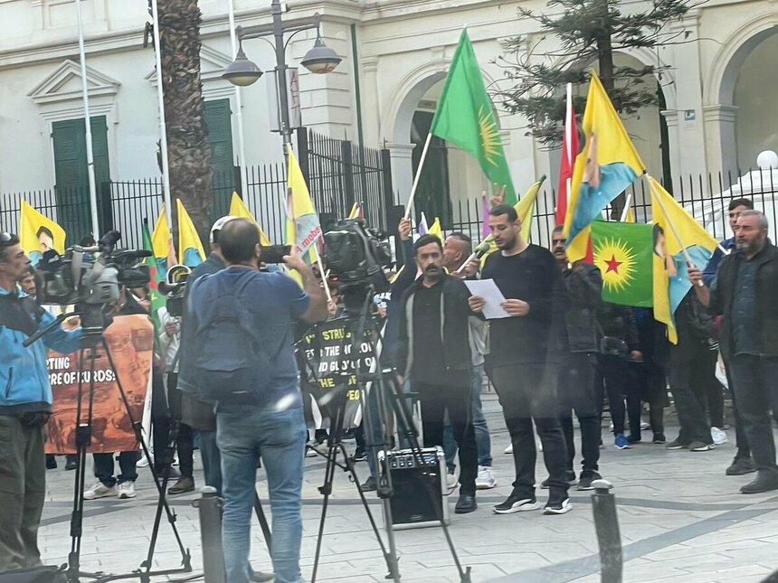 В Лимассоле курдская диаспора провела митинг против турецкой агрессии в отношении Сирии и Ирака: фото 2