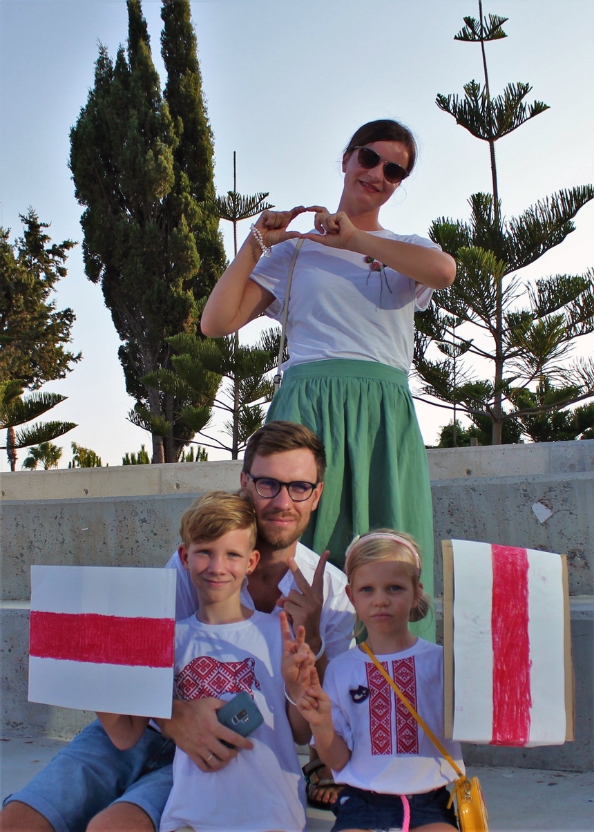На Кипре прошли акции солидарности с жителями Беларуси: фото 11
