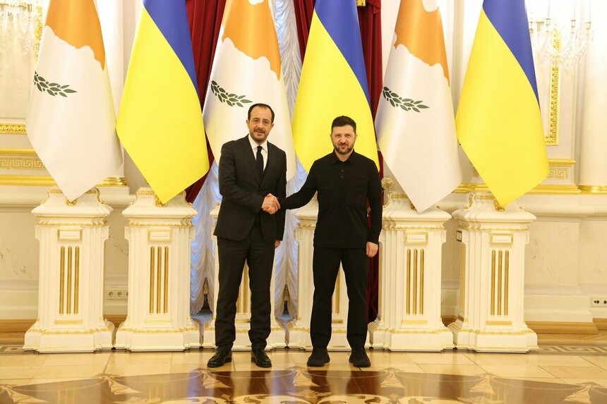 Президент Кипра Никос Христодулидис проводит переговоры с президентом Украины Владимиром Зеленским в Киеве: фото 2