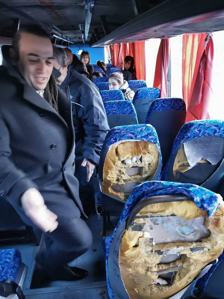 Трахают в автобусе