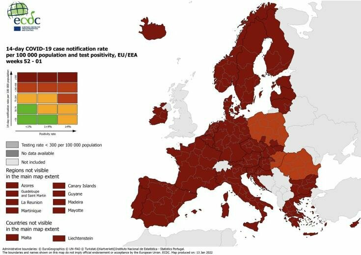 Кипр остался в темно-красной категории на эпидемиологической карте ЕС: фото 2