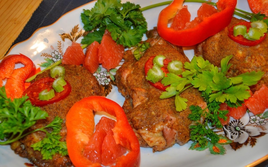 Полезная кухня Кипра. Нежная запеченная куриная грудка в маринаде из сочной кипрской хурмы: фото 30