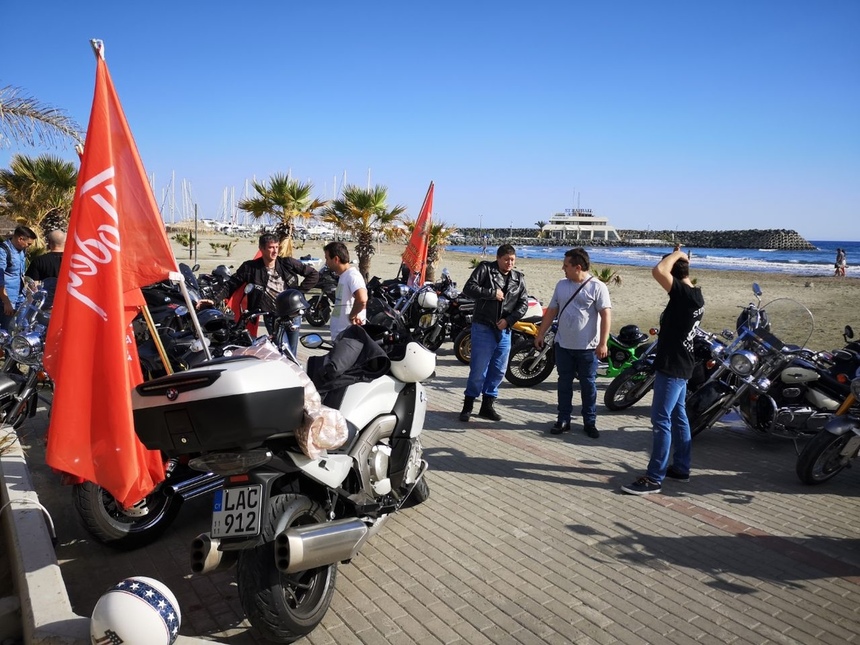 На Кипре прошел мотопробег, посвящённый 75-летию Великой Победы: фото 17